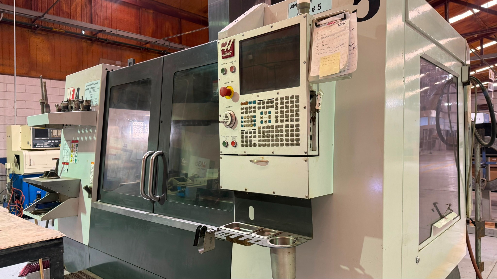 Haas VF5 CNC vertical machining center at AMT Machining